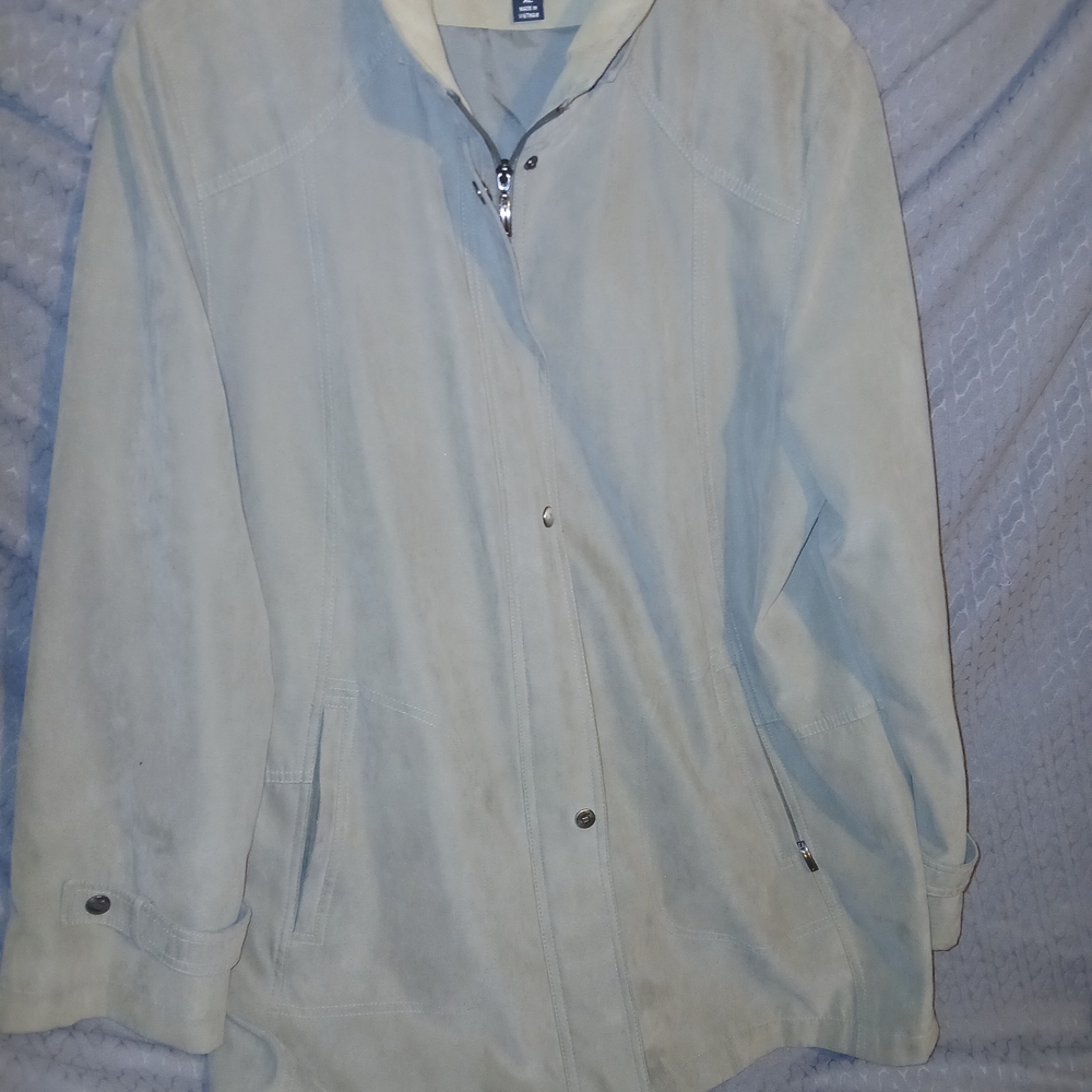 Gallery Light Green Men's Jacket Olive Color Lined LRG MAKE OFFER